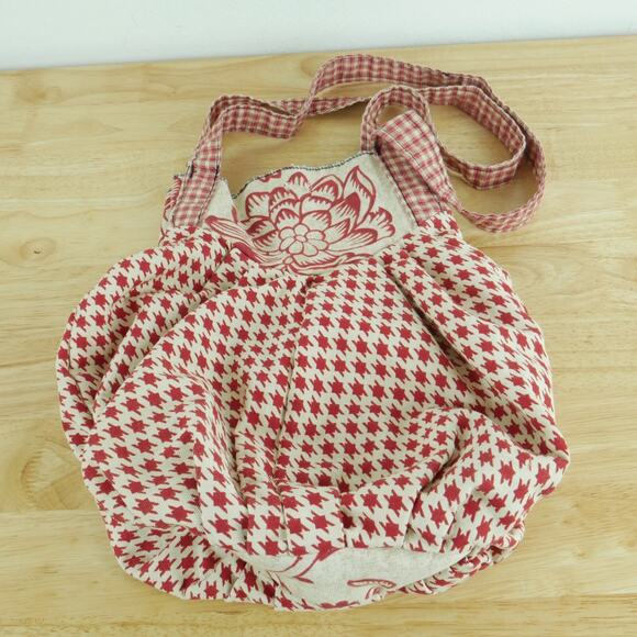 Handmade Fabric Handbag Satchel Pouch Cottagecore Renaissance Faire Prairie - Picture 2 of 11